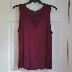 Justify Maroon tank top